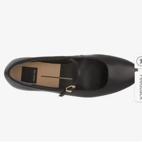 Dolce Vita Aileen black leather Mary Jane flats - Picture 7 of 9